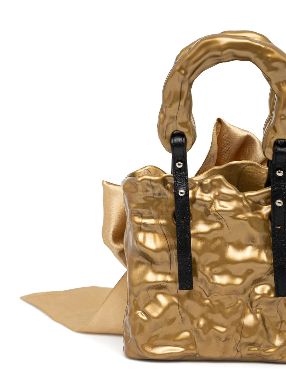 Ottolinger Shopper met strikdetail Goud