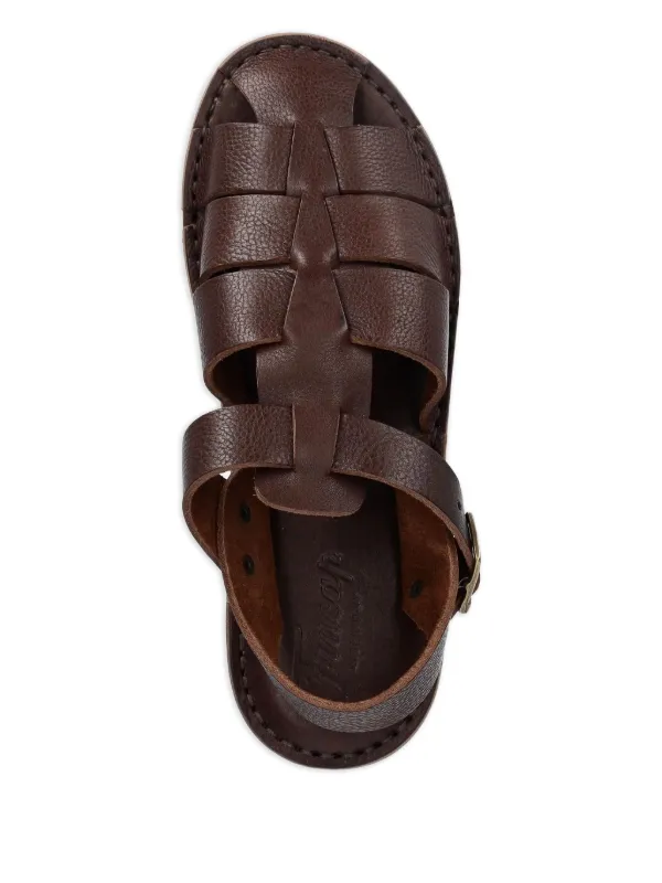 Fracap Leather Buckle Sandals Brown FARFETCH PH
