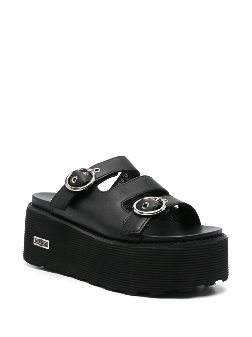 Cult 60mm leather sandals Black
