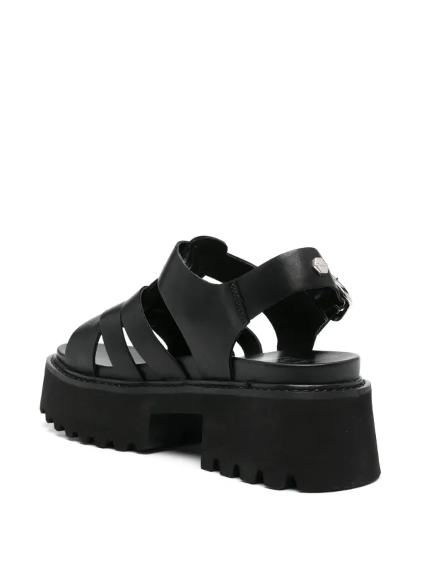 Cult 50mm Leather Sandals | Black | FARFETCH
