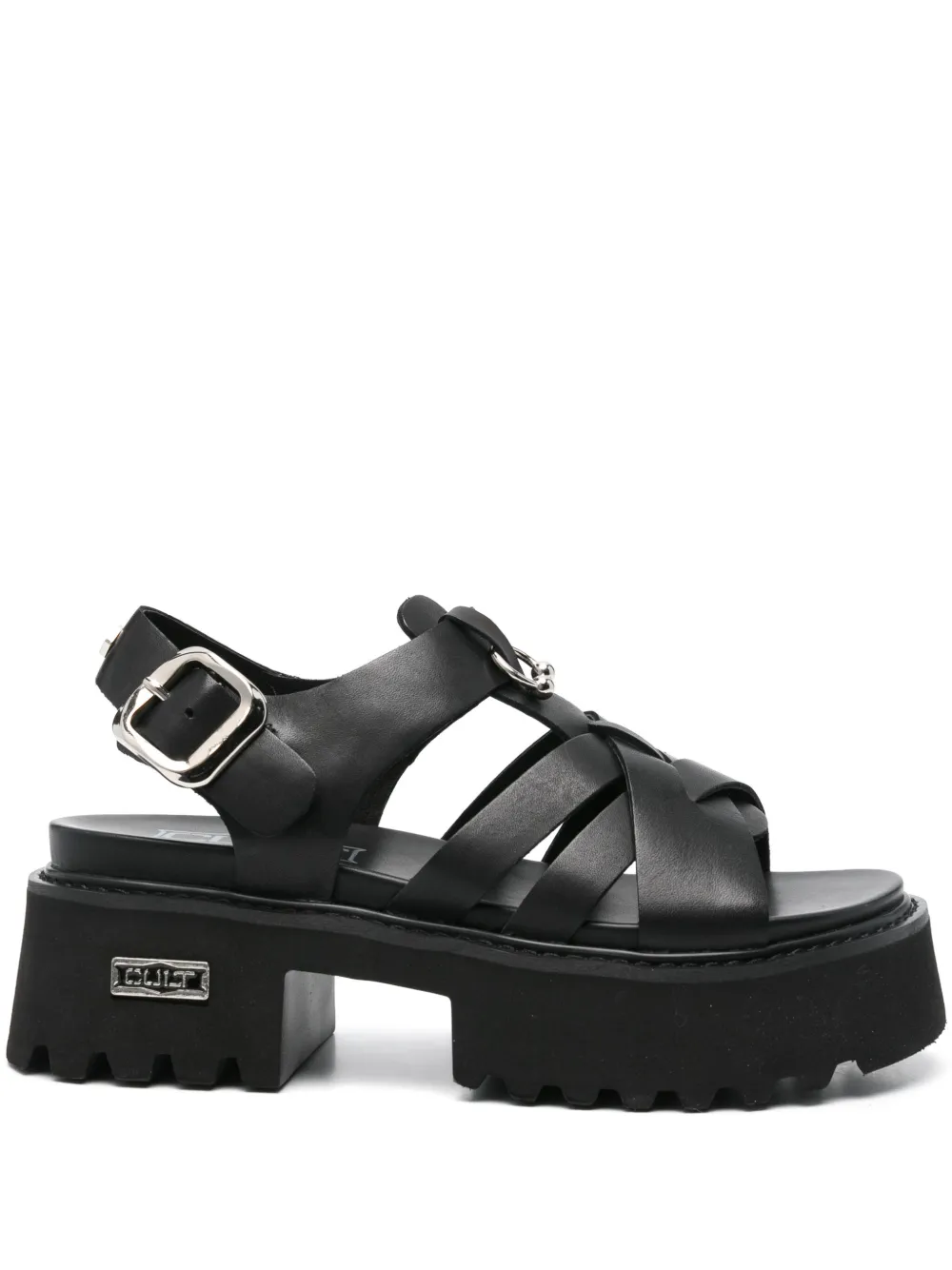Cult 50mm leather sandals Black