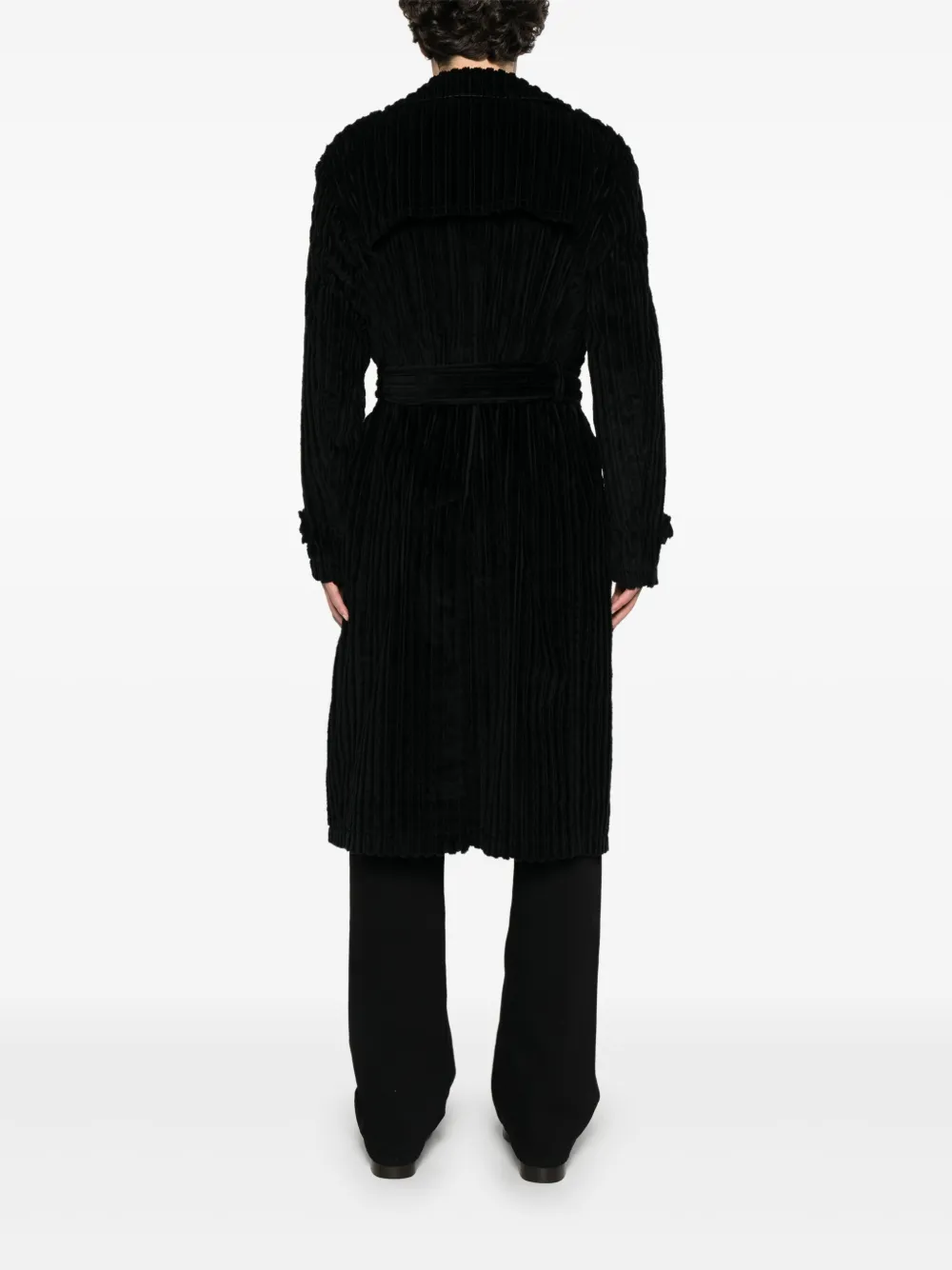 TAGLIATORE RIBBED TRENCH COAT