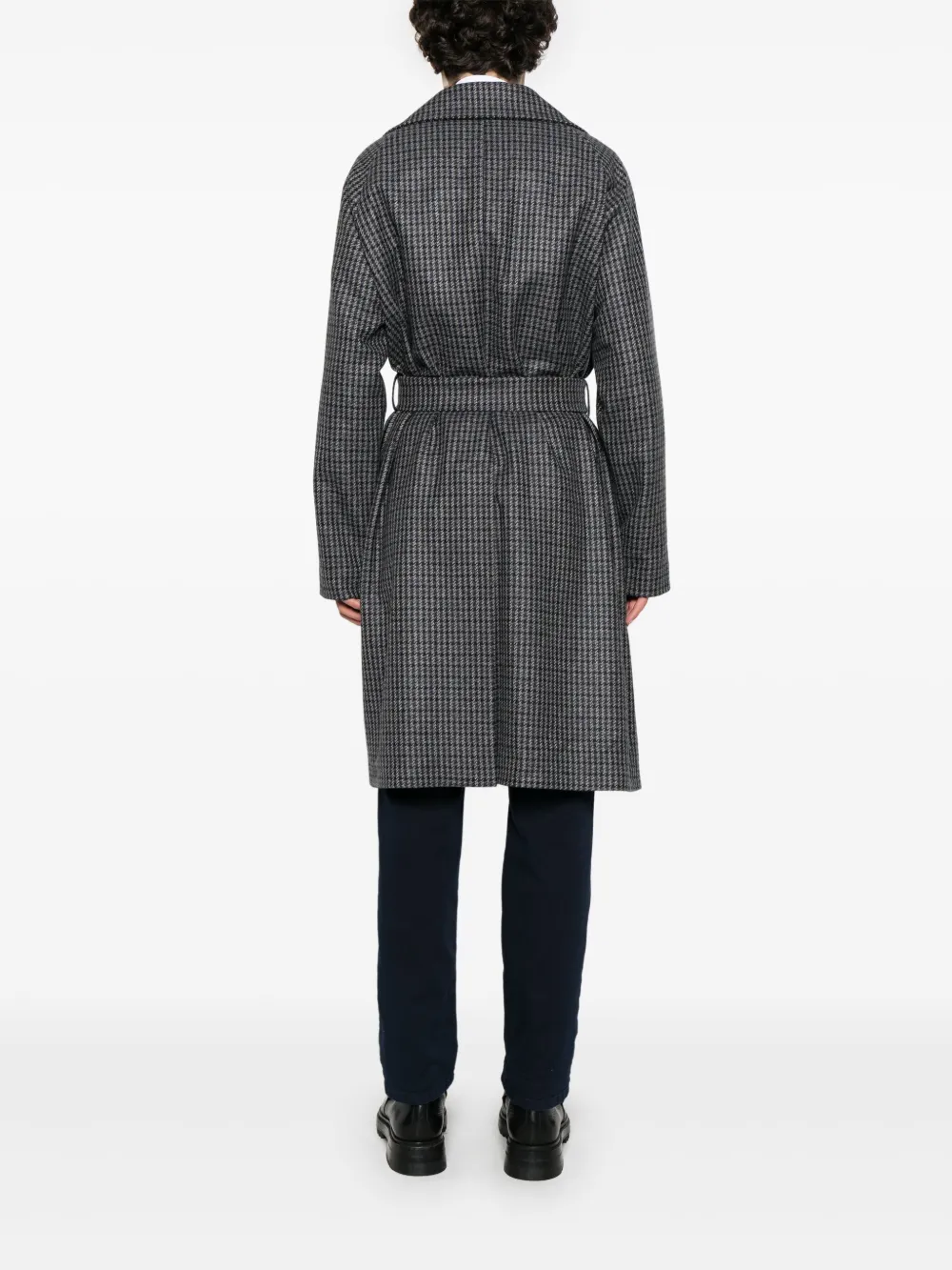 Tagliatore Geruite jas Blauw