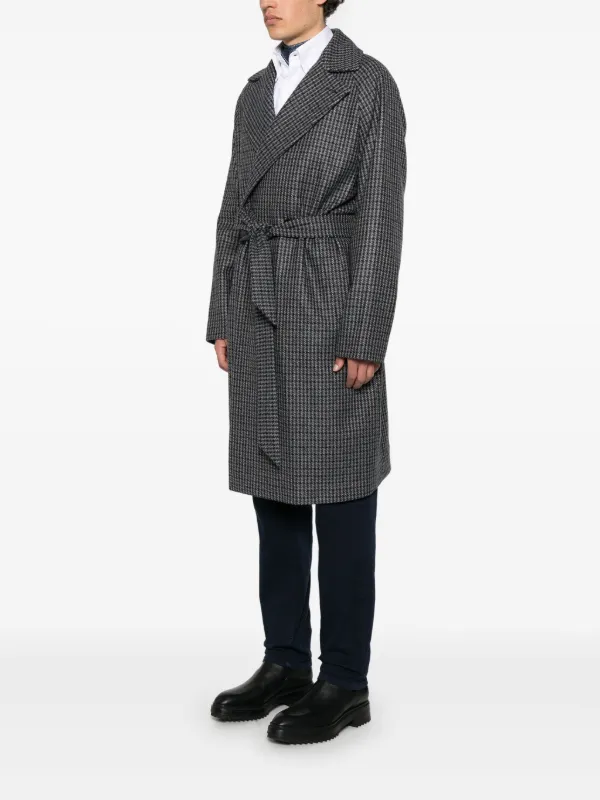 タリアトーレ　ロングコート　チェック Tagliatore チェック コート | ブルー | FARFETCH JP