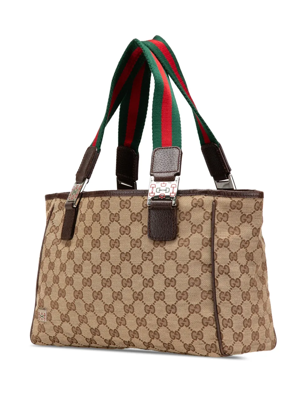 Pre-owned Gucci 2000-2015 Gg Canvas Web Pop Tote Bag