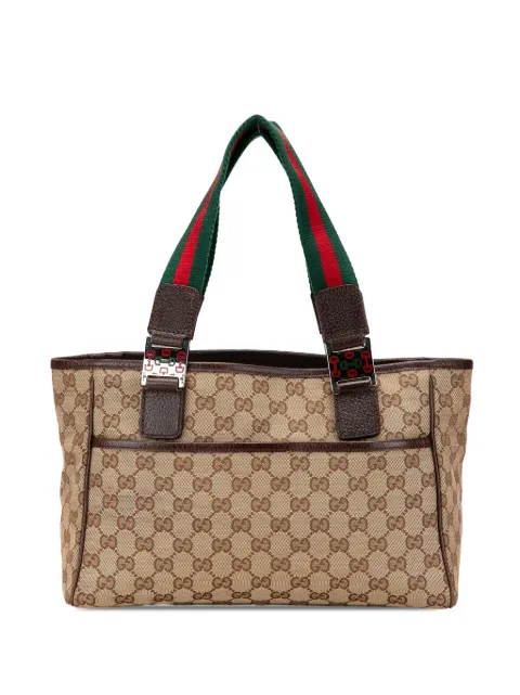 Gucci Pre-Owned 2000-2015 GG Canvas Web Pop tote bag