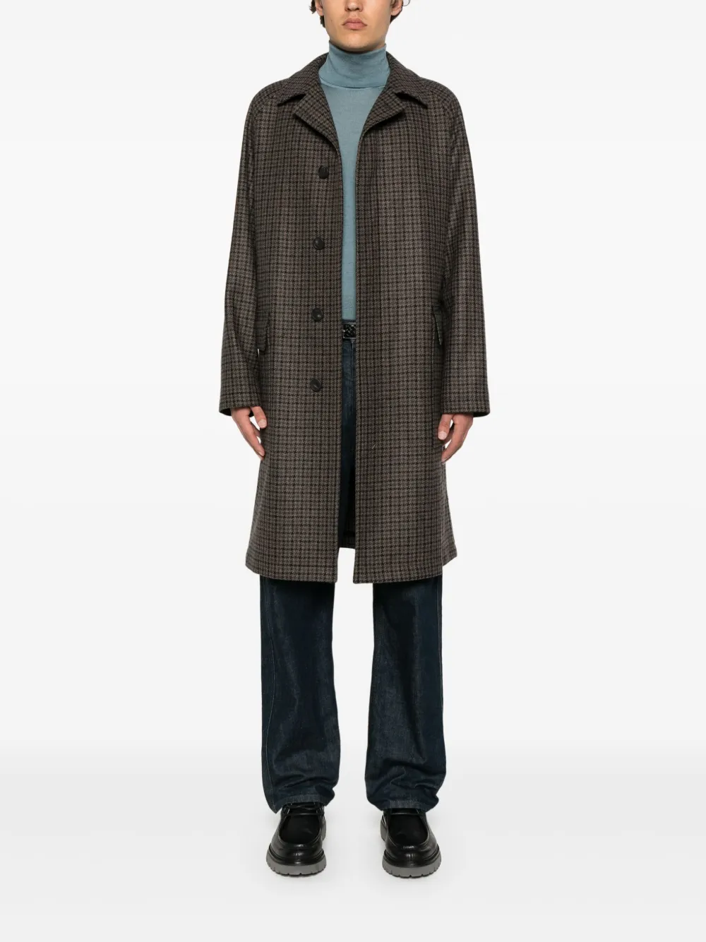 Tagliatore check-print coat | Single Breasted Coats | Image 2