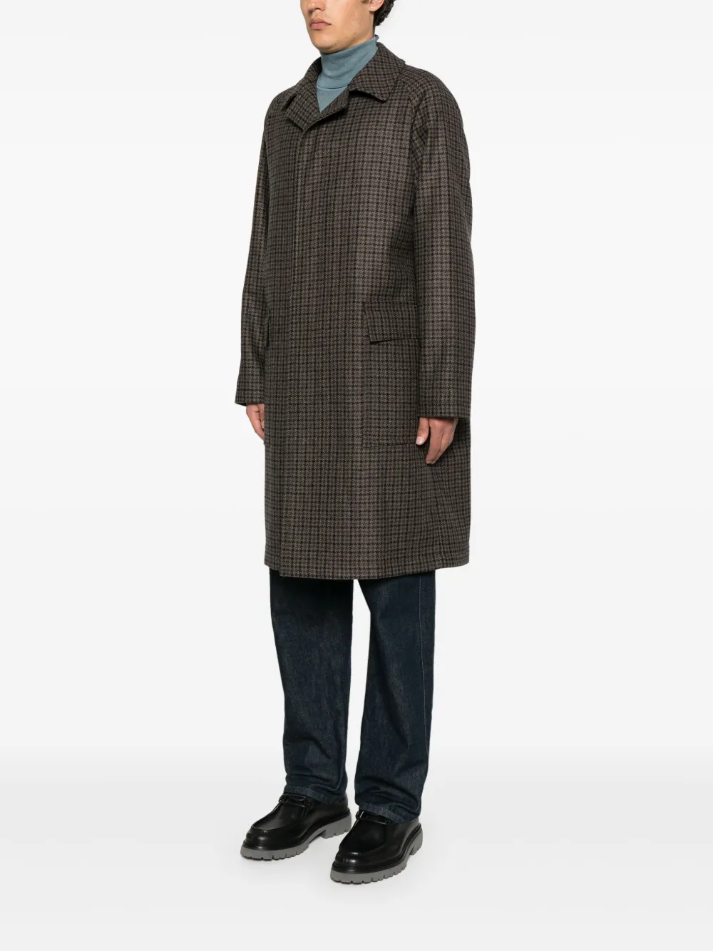 Tagliatore Geruite jas Bruin