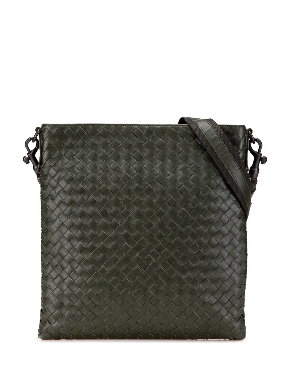 Bottega Veneta Pre-Owned 2012-2025 Leather Intrecciato crossbody bag | Green | Image 1