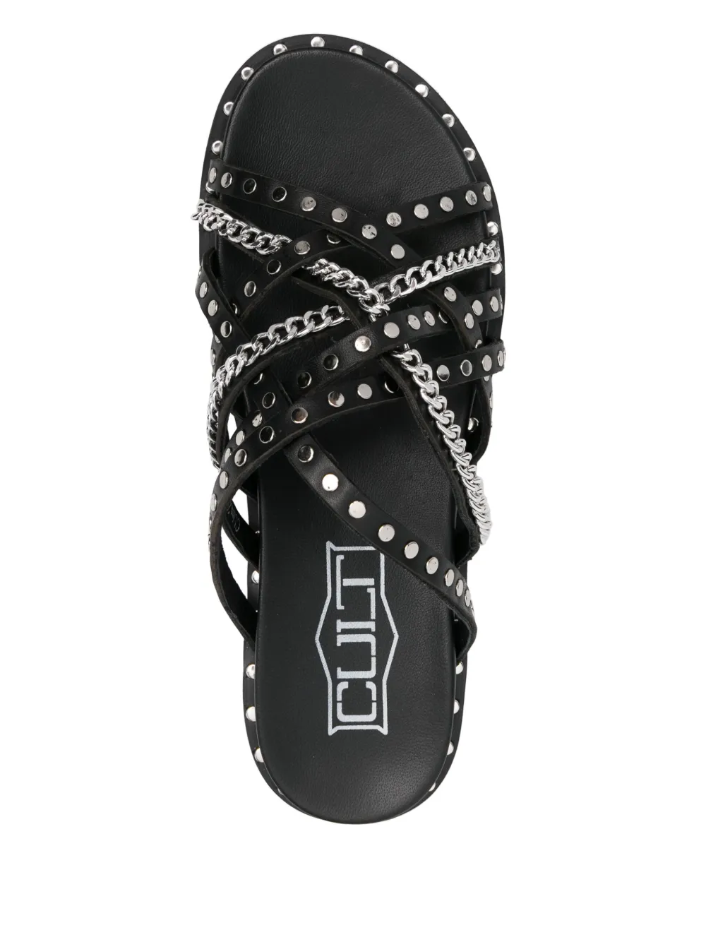 Cult studded sandals Black