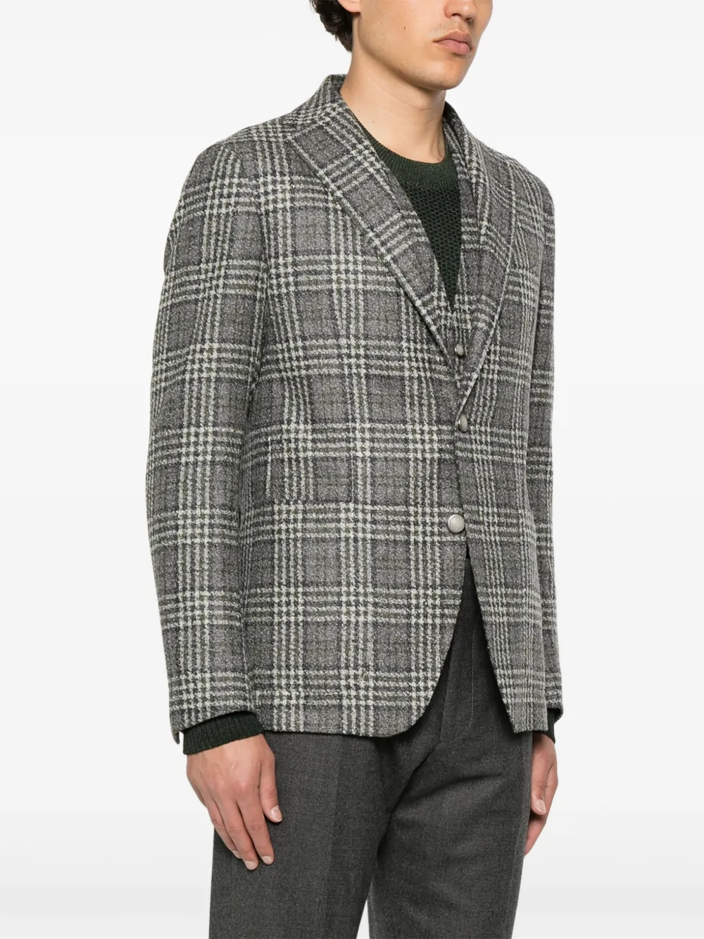 Tagliatore Blazer met enkele rij knopen Grijs