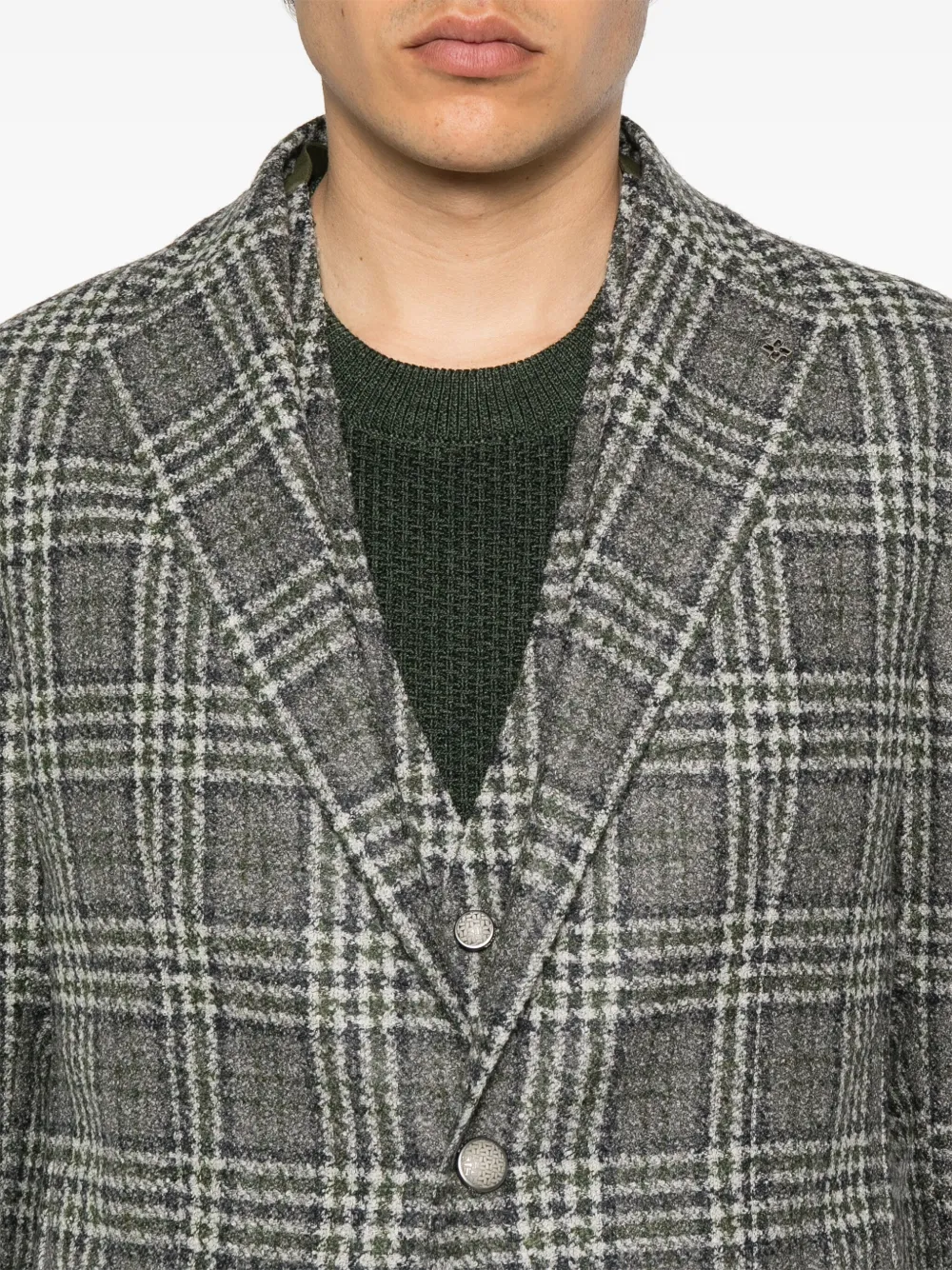 Tagliatore Blazer met enkele rij knopen Grijs