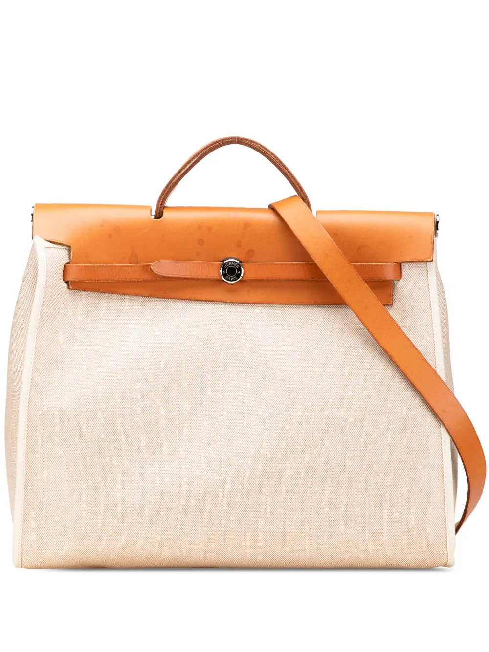 Hermès Pre-Owned 1998 Toile Herbag MM satchel - ブラウン Hermès Pre-Owned 1998 Toile Herbag MM satchel - ブラウン