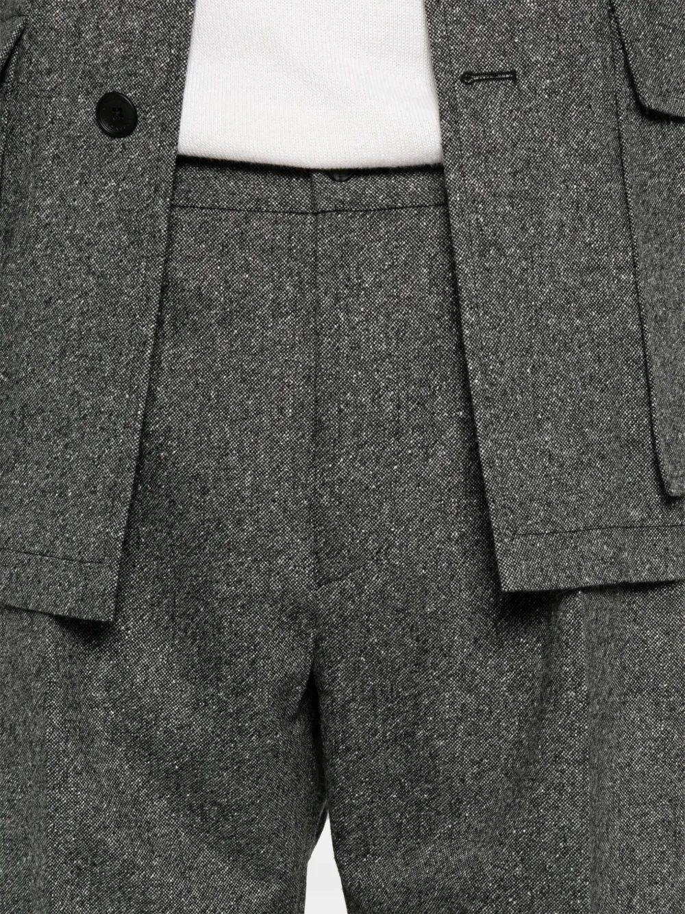 Tagliatore Long Sleeve Blazer And Belt Loop Pants Set
