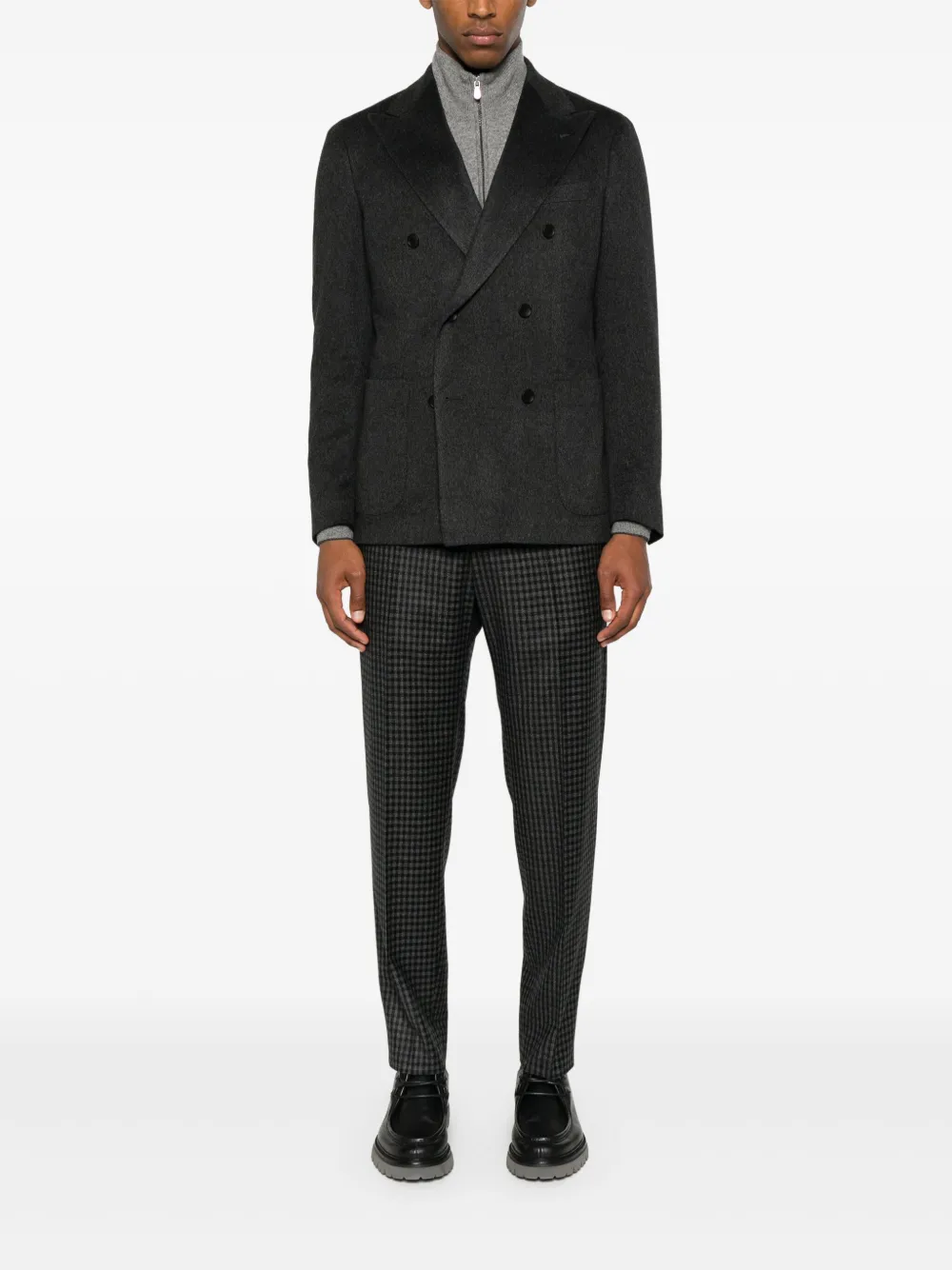 Tagliatore Blazer met dubbele rij knopen Grijs