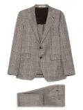 Tagliatore plaid suit - Brown