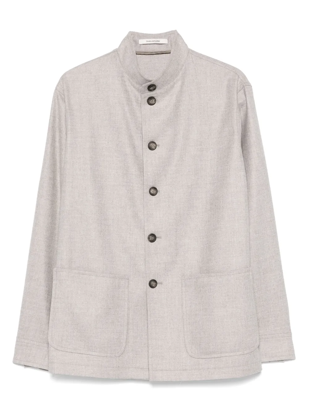 Tagliatore Button-up shirtjack Grijs
