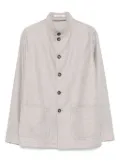 Tagliatore button-up shirt jacket - Grey