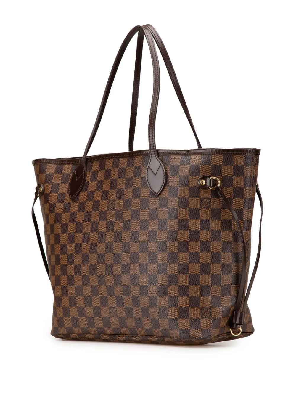 Pre-owned Louis Vuitton 2008 Damier Ebene Neverfull Mm Tote Bag