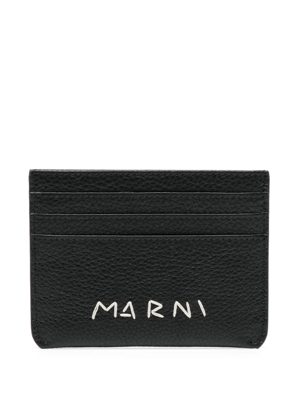 Marni tarjetero con logo bordado | negro | Image 1