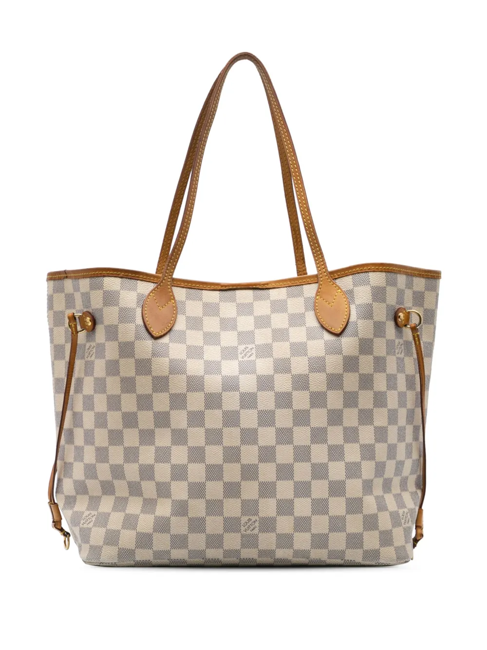 Louis Vuitton Pre-Owned 2012 ダミエ アズール ネヴァーフル MM トートバッグ - WHITE Louis Vuitton Pre-Owned 2012 ダミエ アズール ネヴァーフル MM トートバッグ - WHITE