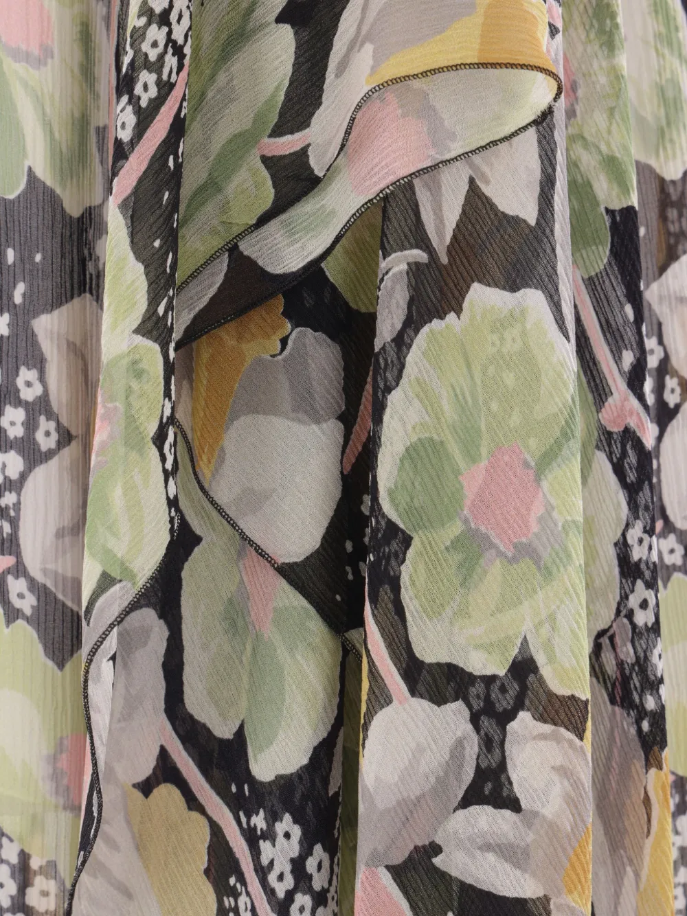 LOEWE Maxi-jurk met Daffodil-print Zwart