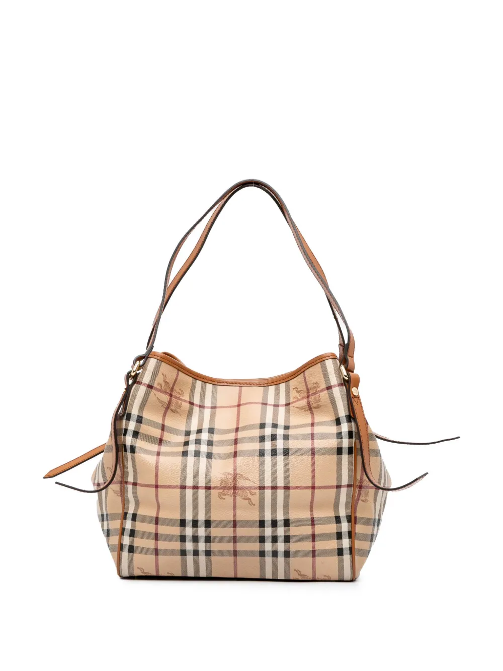 Pre-owned Burberry 2010-2017 Haymarket Check Coated Canvas Canterbury Tote Bag