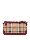 Burberry Pre-Owned 2000-2017 Haymarket Check Coated Canvas Peyton crossbody bag - Brown