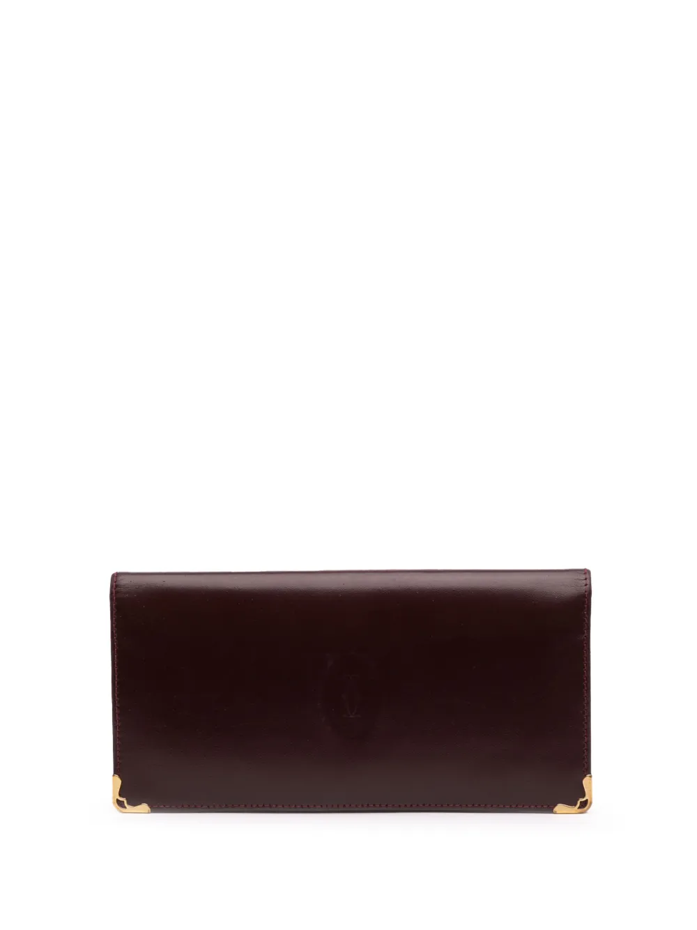 Pre-owned Cartier 20th Century Leather Must De  Wallet Long Wallets