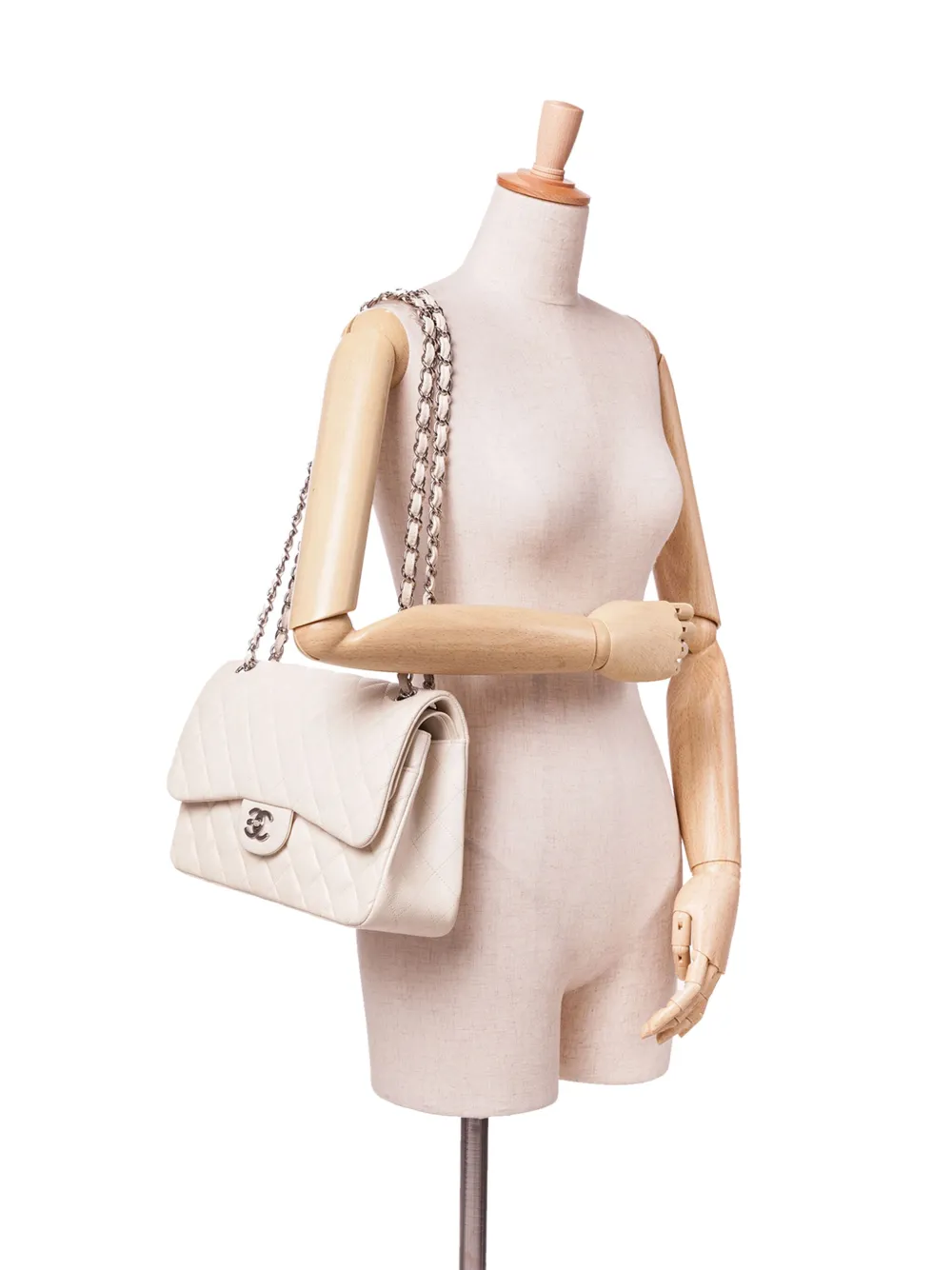 CHANEL Pre-Owned 2014-2015 Jumbo Classic Caviar Double Flap shoulder bag | Pre-Owned | Image 2