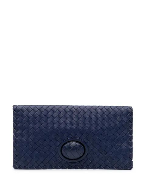 Bottega Veneta Pre-Owned 2012-2024 Nappa Intrecciato Turn Lock clutch bag