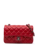 CHANEL Pre-Owned 2014 Mini Rectangular Classic Lambskin Single Flap crossbody bag - Red