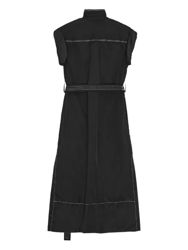 ganni black shirt dress Ganni Broderie Anglaise Wide Mini Shirt Dress