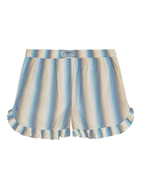 GANNI striped shorts 