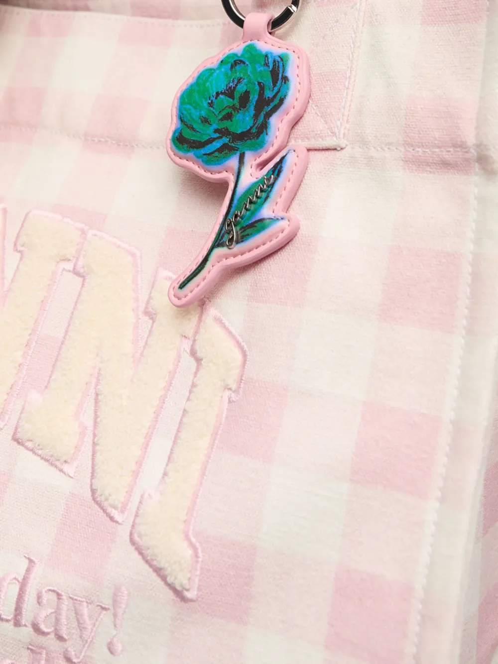 GANNI Flower sleutelhanger Blauw