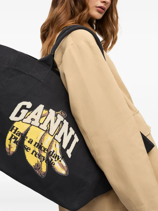 ☆人気☆【GANNI】☆MEDIUM CANVAS TOTE BAG☆トートバッグ☆ ☆送料・関税込☆GANNI☆MEDIUM CANVAS TOTE BAG☆トートバッグ