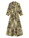 GANNI printed maxi dress - Yellow