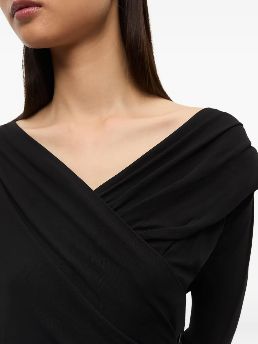 GANNI Jersey maxi-jurk Zwart