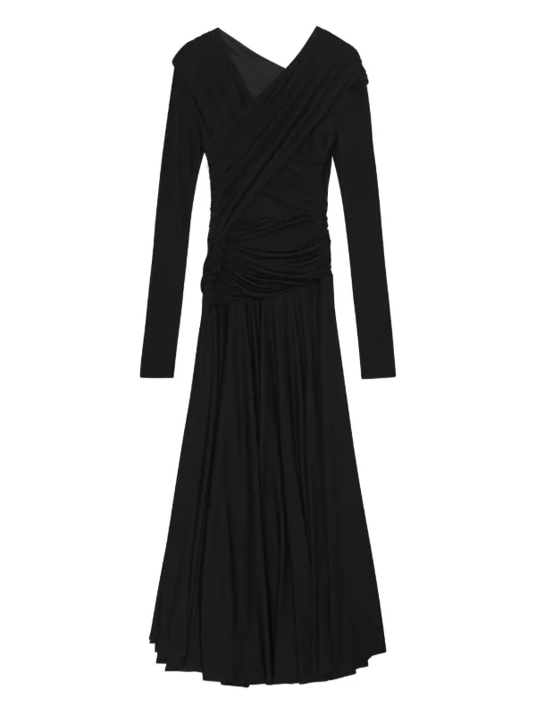 chinese dress ladies Sola Slouchy Jersey Maxi Dress - Black main image 0
