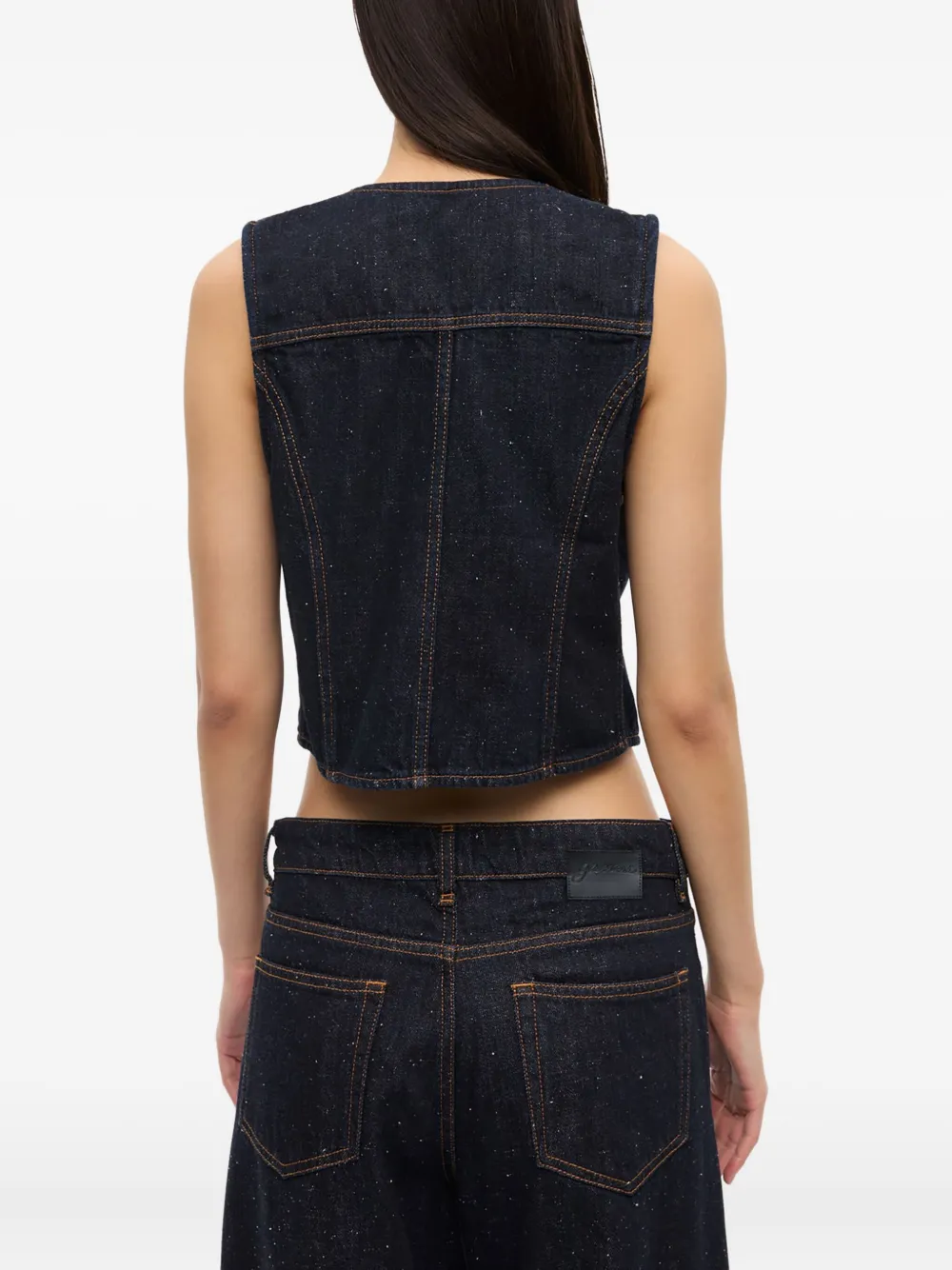 GANNI Spijker gilet Blauw