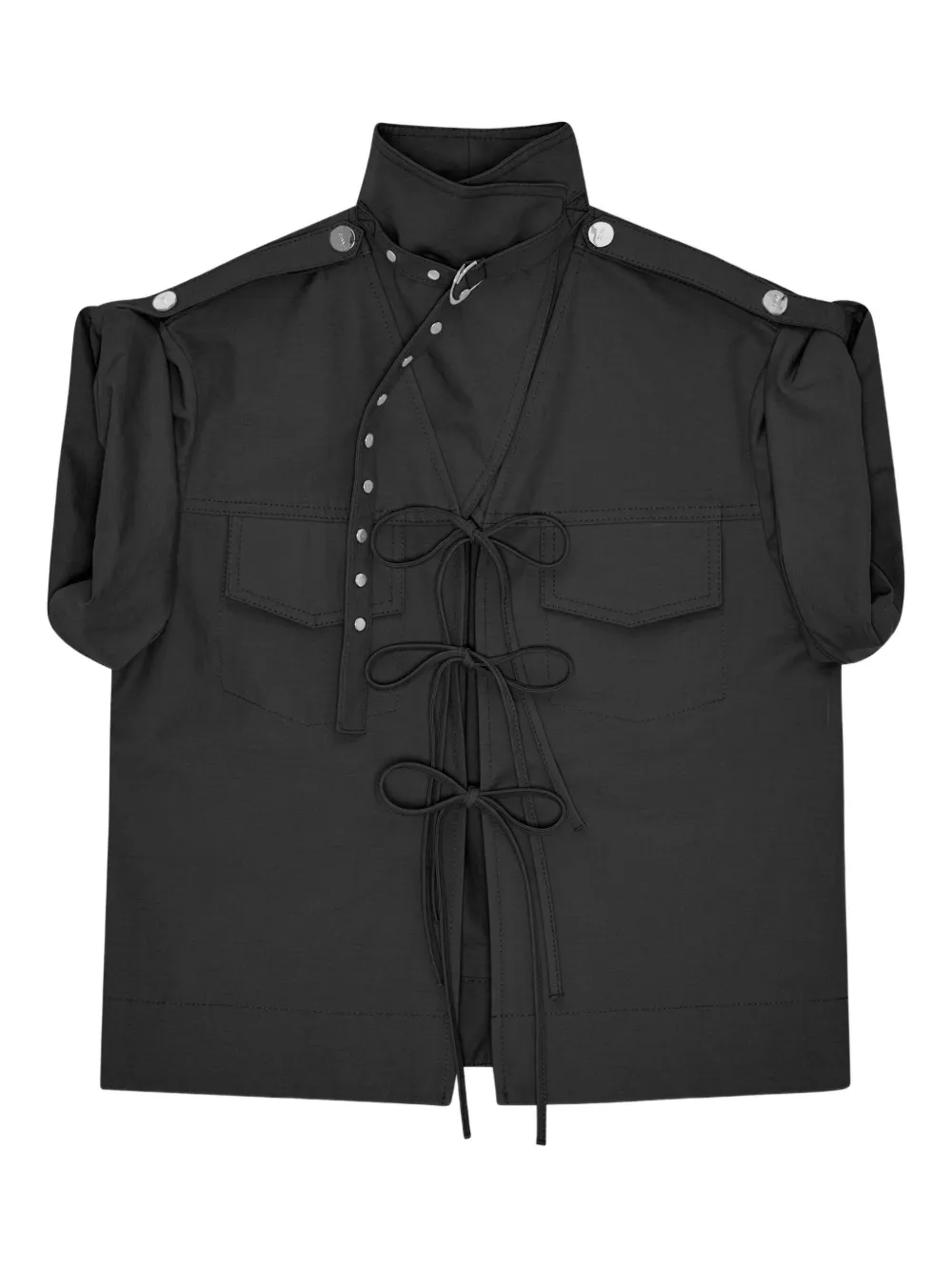 stretch-cotton blouse