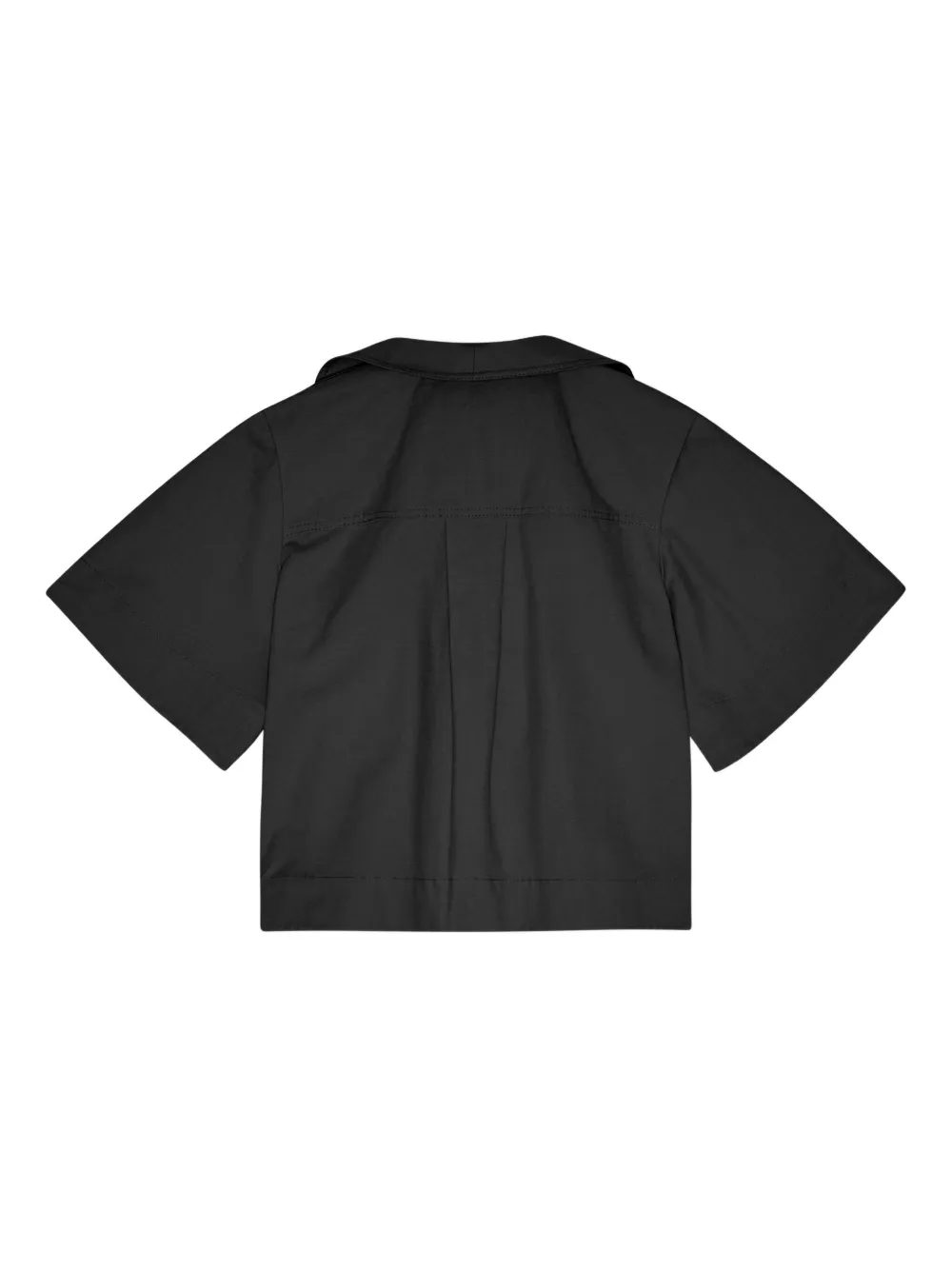 GANNI Blouse van stretch-katoen Zwart