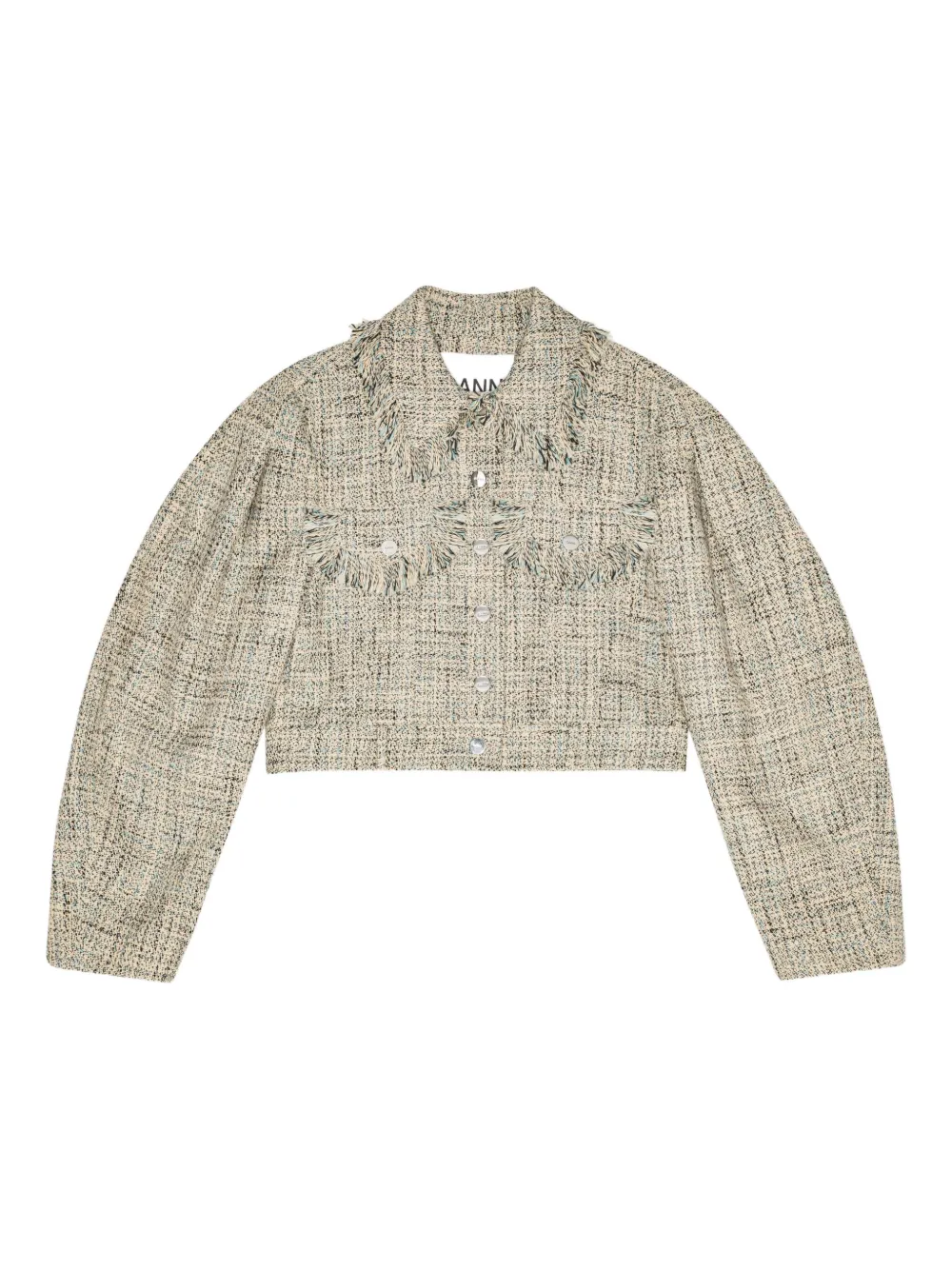 GANNI Tweed jack Beige