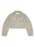 GANNI tweed jacket - Neutrals