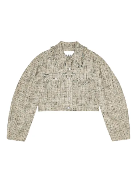 GANNI tweed jacket