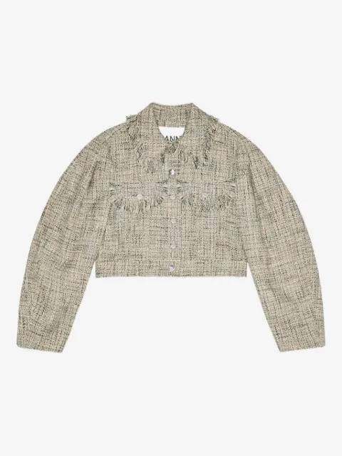GANNI jakke i tweed