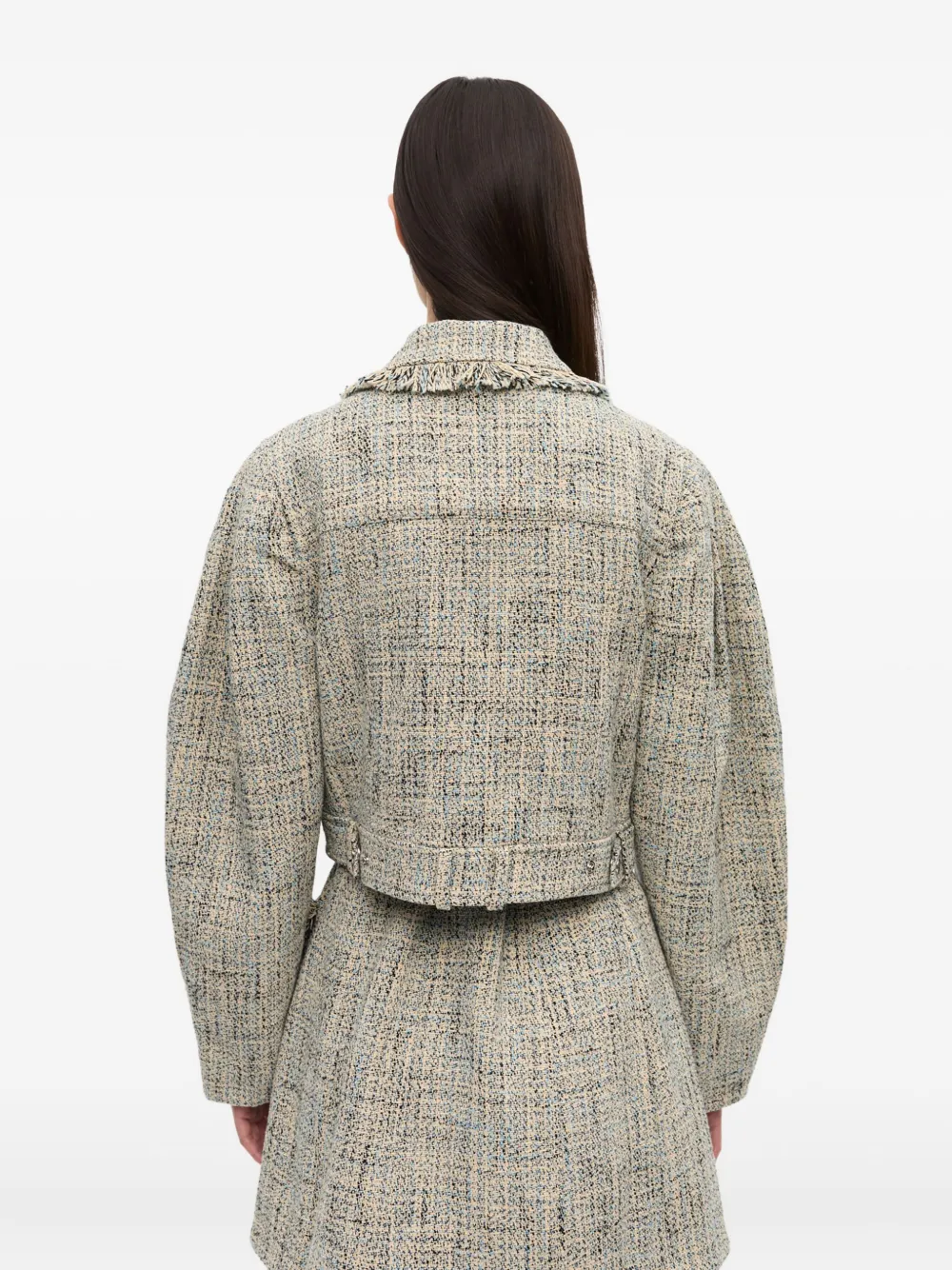 GANNI Tweed jack Beige