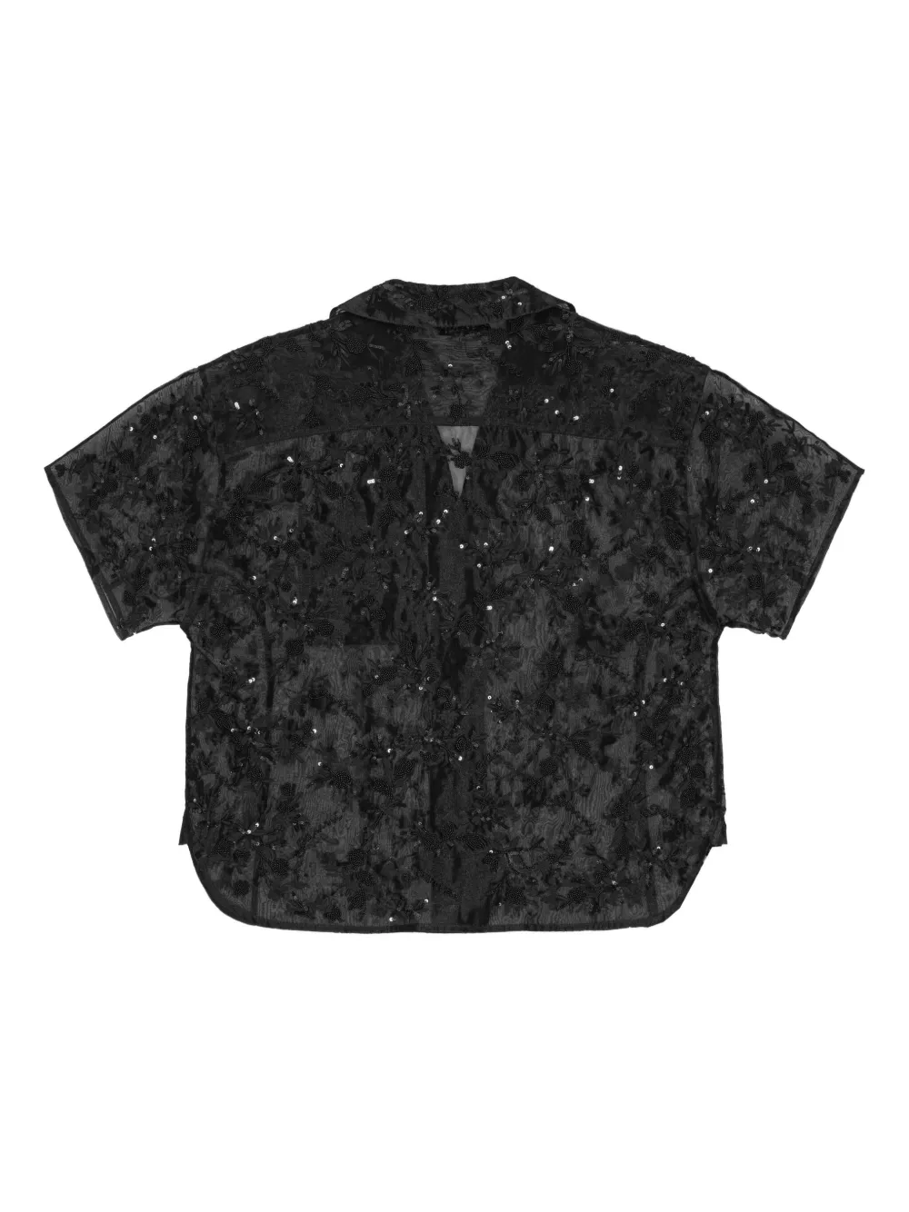 GANNI sequin-embellished short-sleeve shirt | Shirts | Image 2