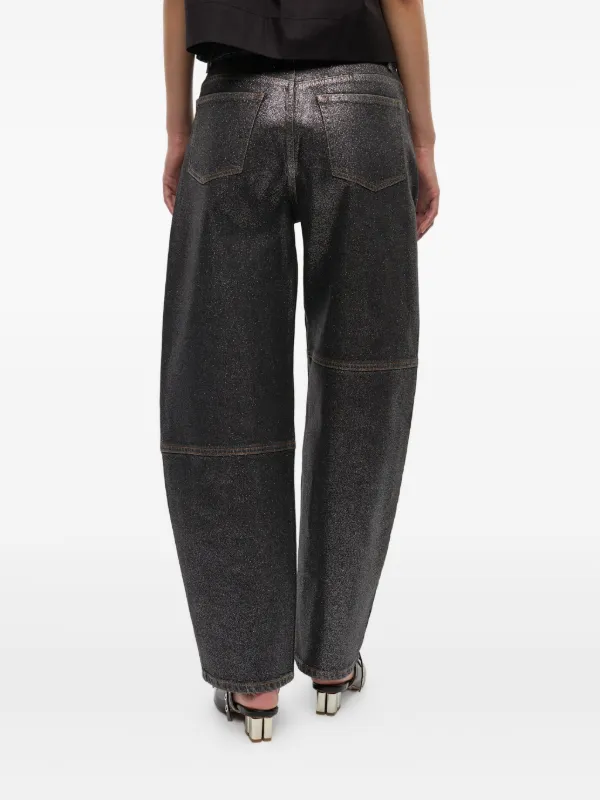 GANNI デニムパンツ | ブラック | FARFETCH JP