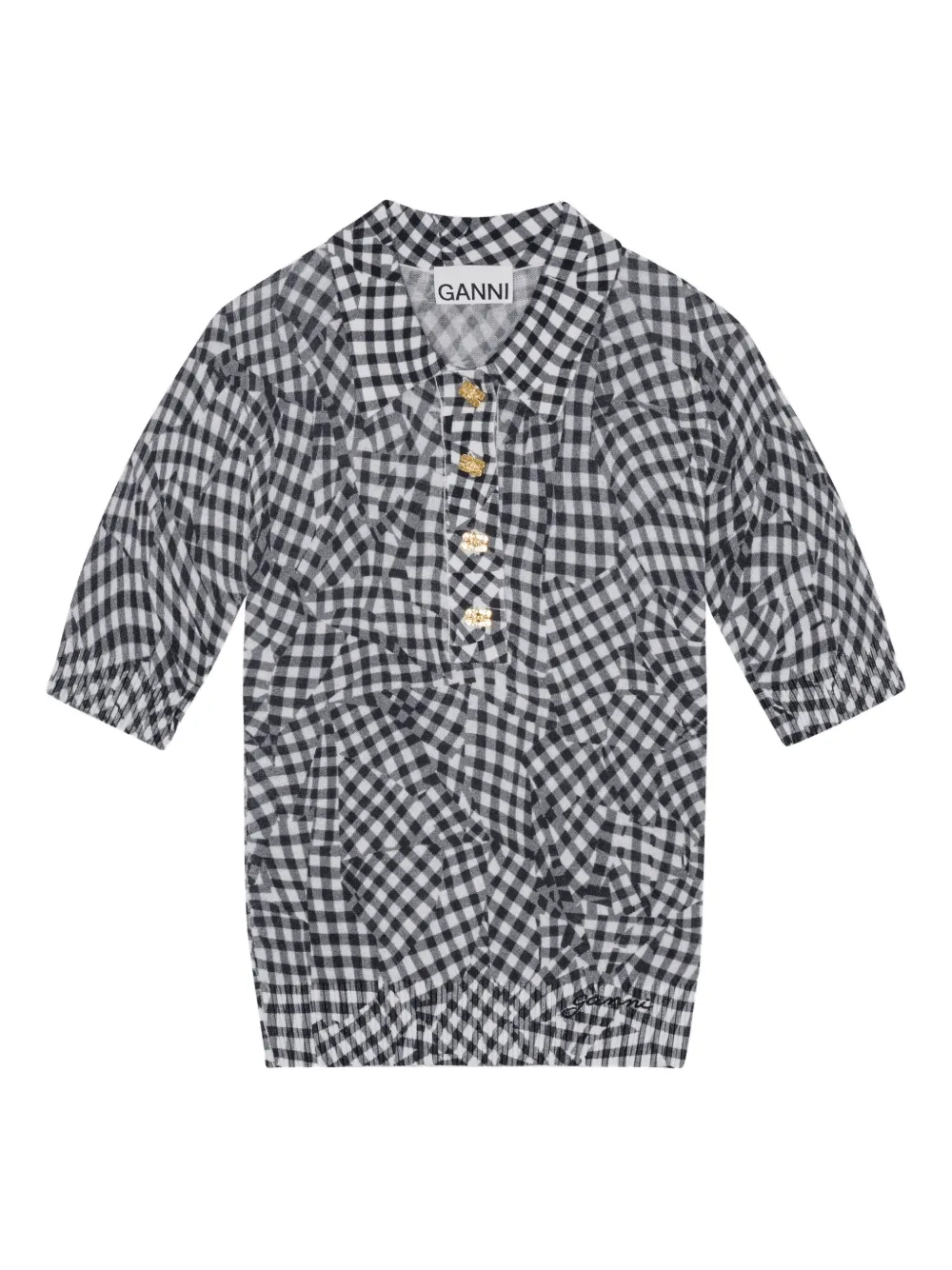 patterned-jacquard top